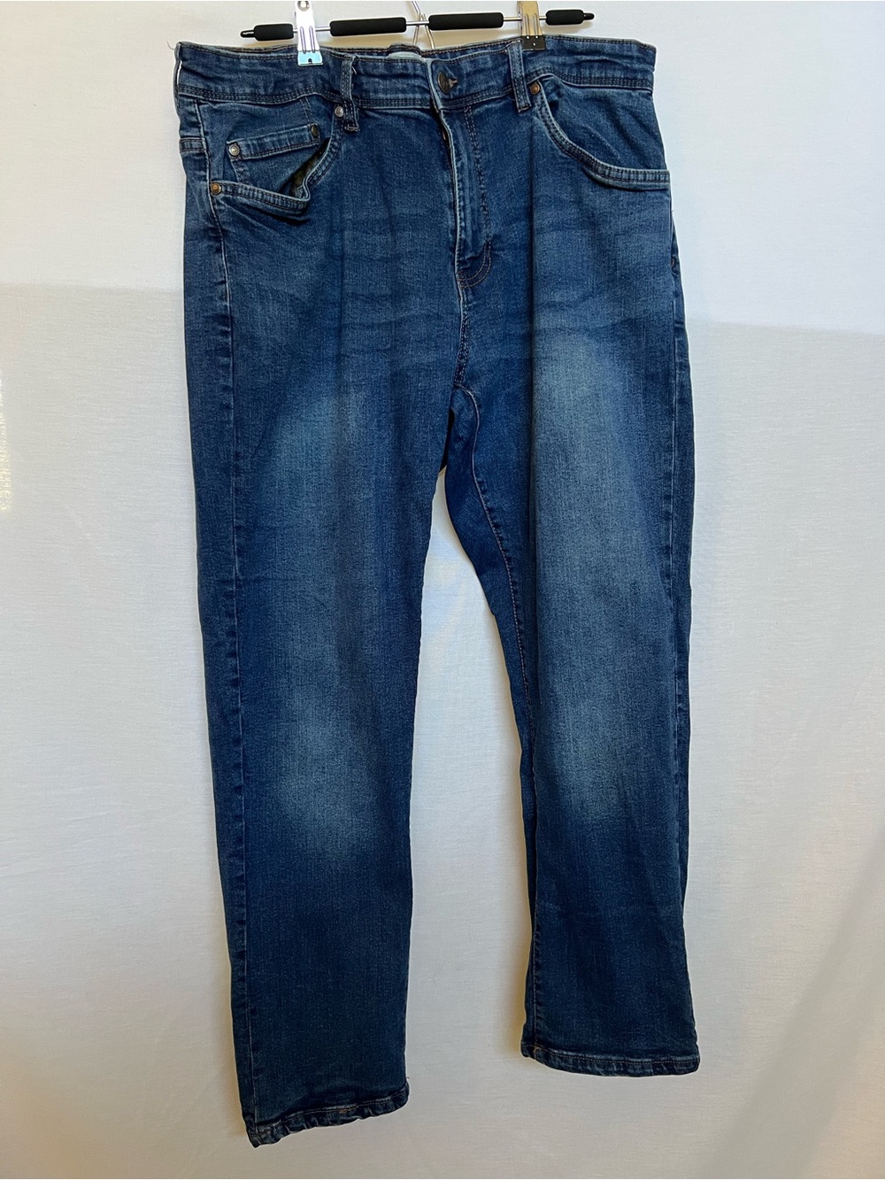 English Laundry Men's Dark Blue Sutton Slim Straight Jeans